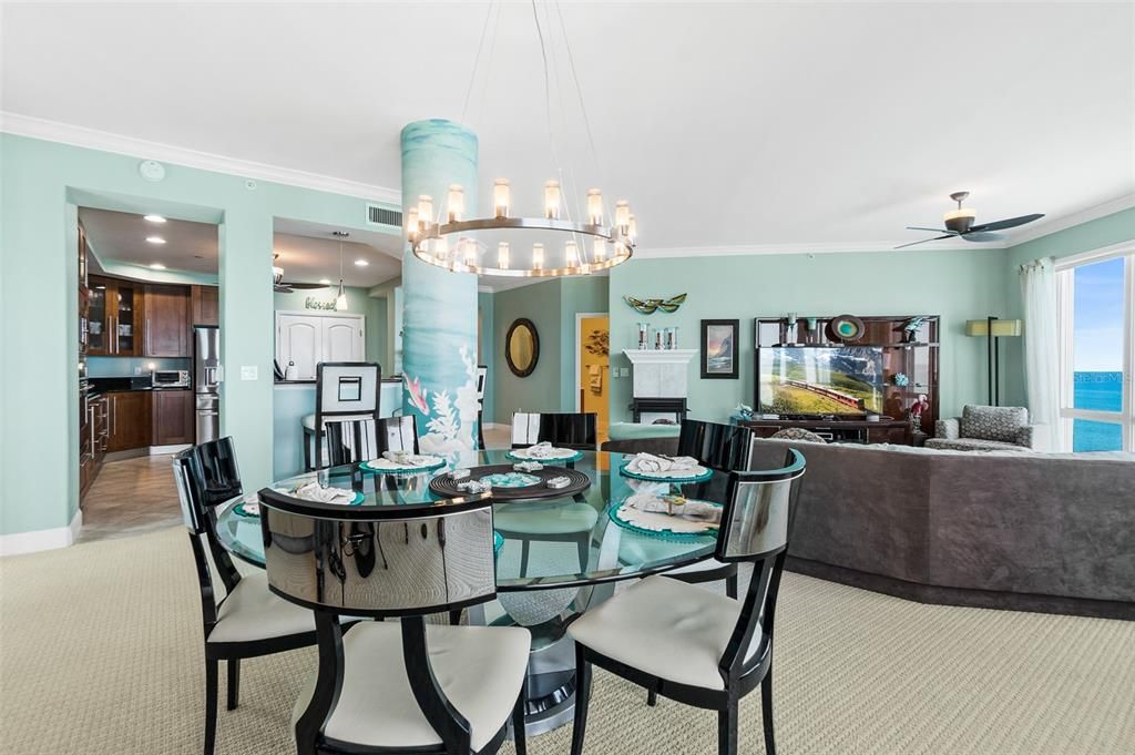 Chandelier, Dining room, Interior, Kitchen, Living room, Pendant Lights, Recessed Lighting, Water