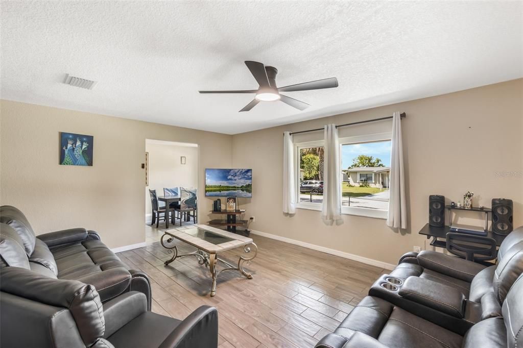 Home Theatre Room, Dining room, Interior, Living room, Wood Texture Flooring