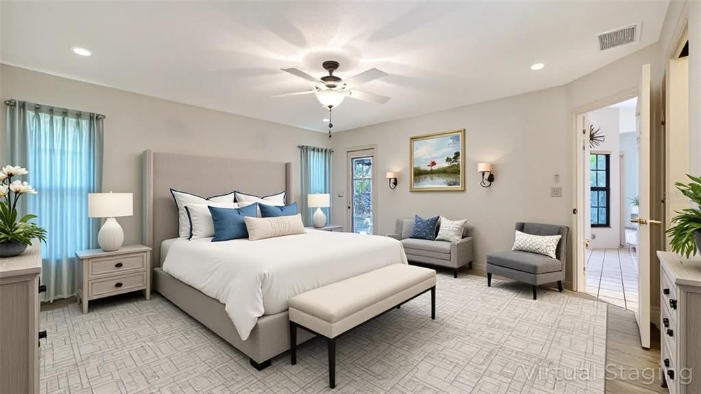 Bedroom, Interior, Recessed Lighting