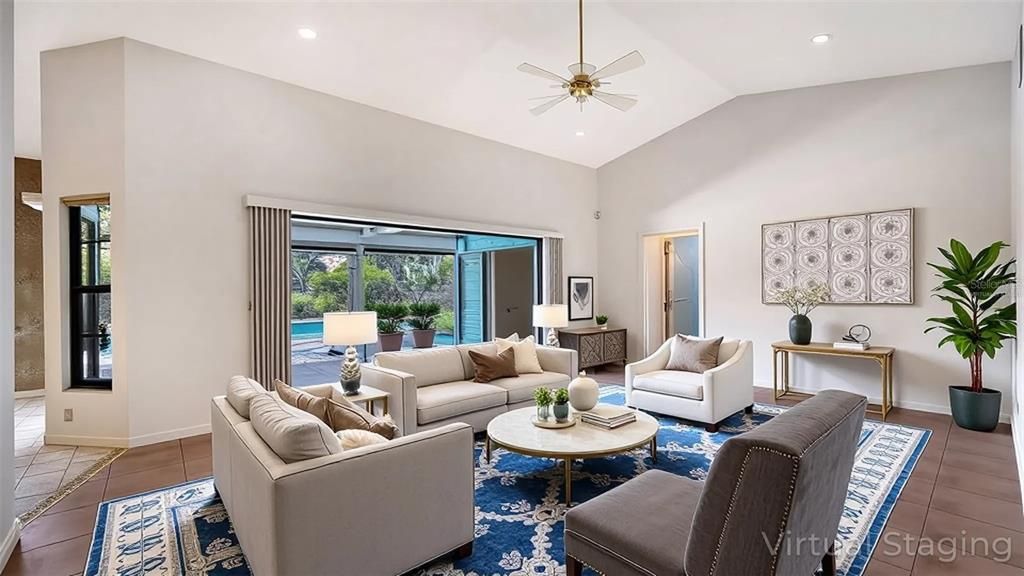 Interior, Living room, Recessed Lighting