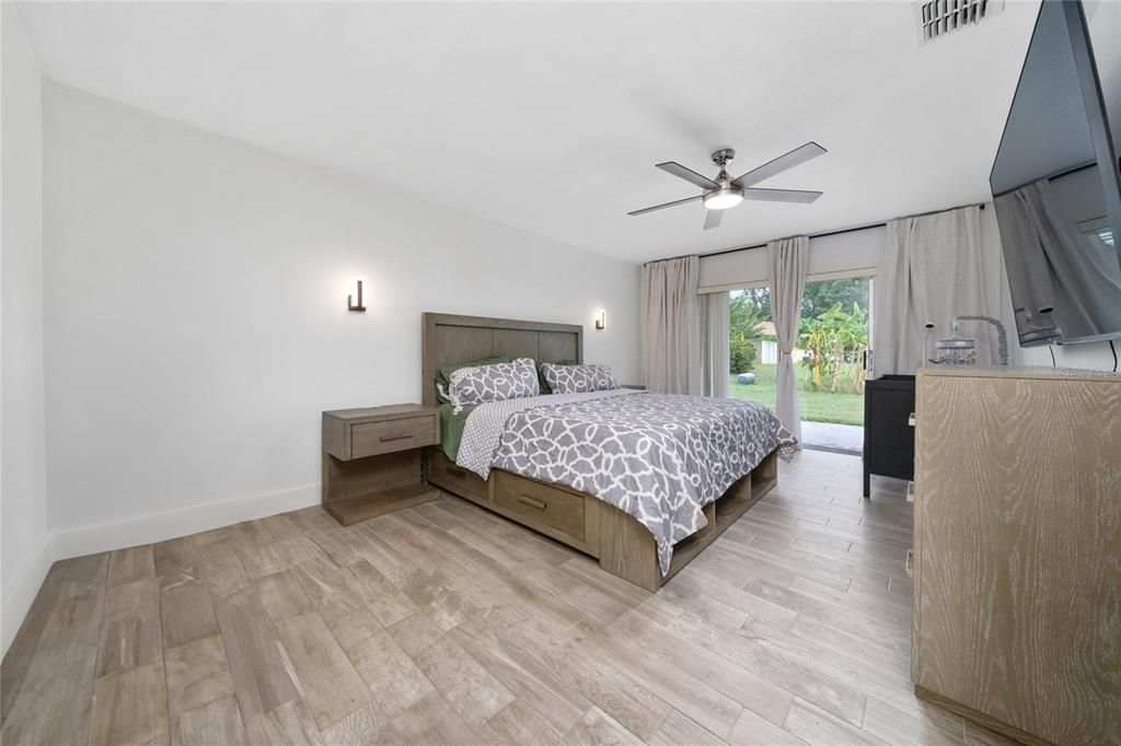 Bedroom, Interior, Wood Texture Flooring