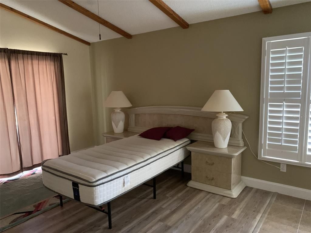 Bedroom, Interior, Wooden Beams, Wood Texture Flooring