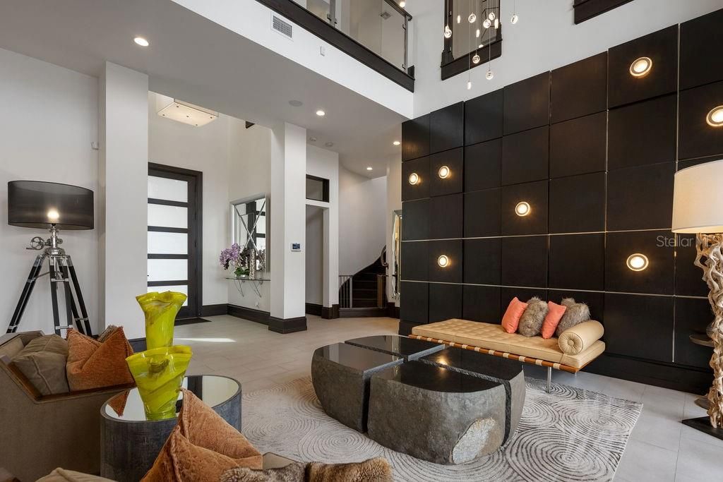 Interior, Living room, Recessed Lighting