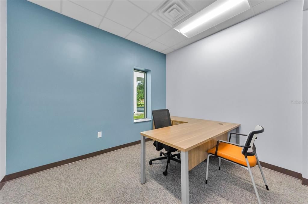 Home Office, Interior, Recessed Lighting