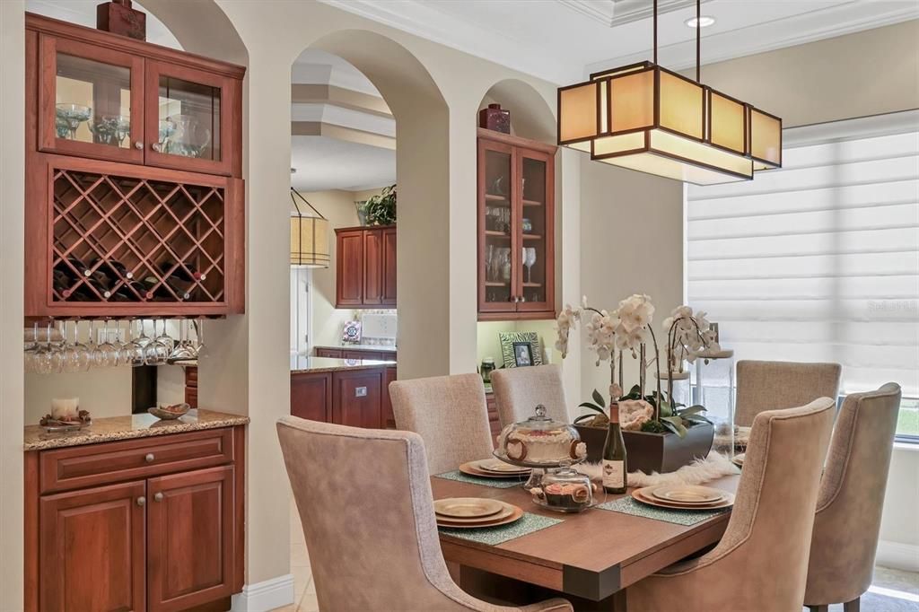 Dining room, Interior, Pendant Lights