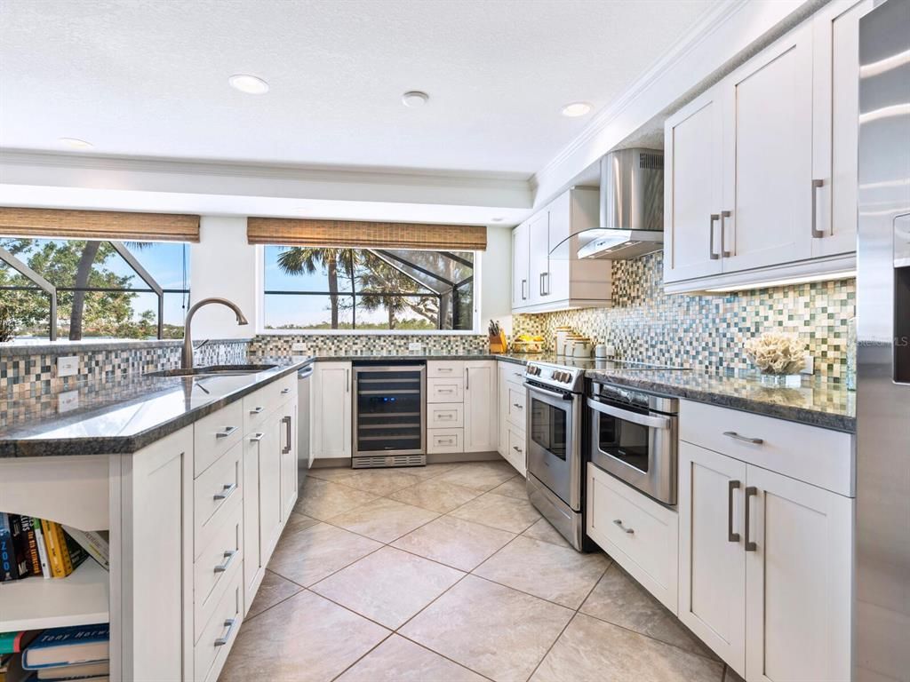 Glass Ceilings, Interior, Kitchen, Recessed Lighting, Stainless Steel Appliances