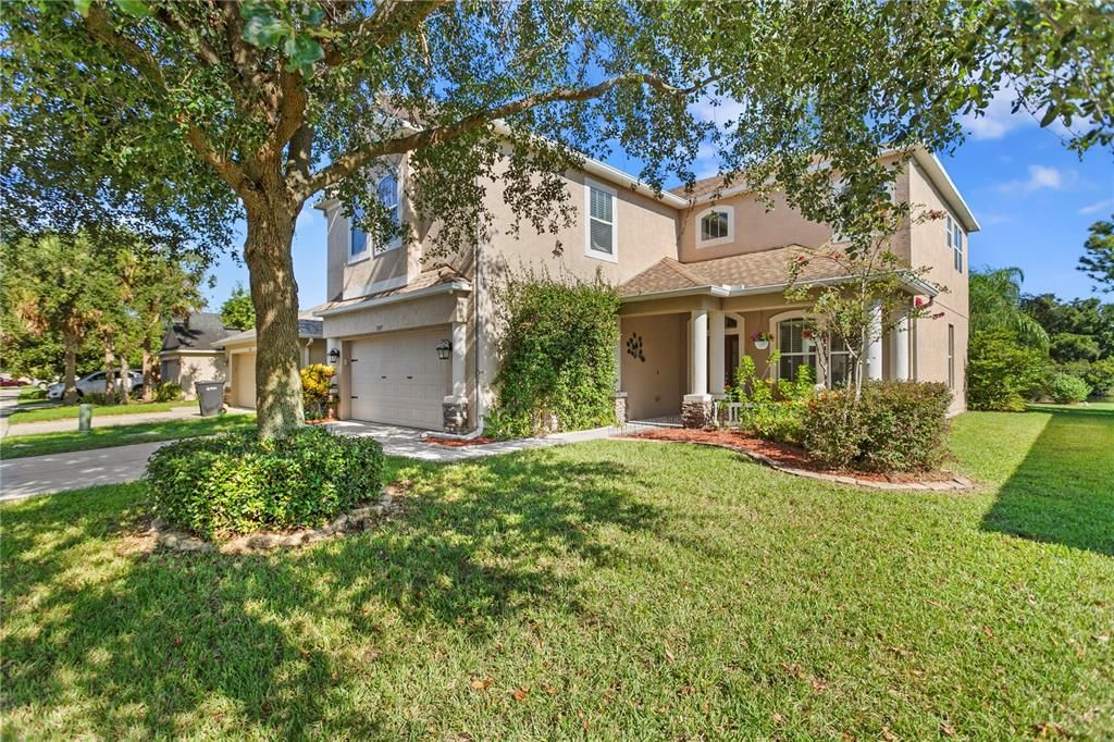 Attached, Backyard, Exterior, Facade, Mediterranean