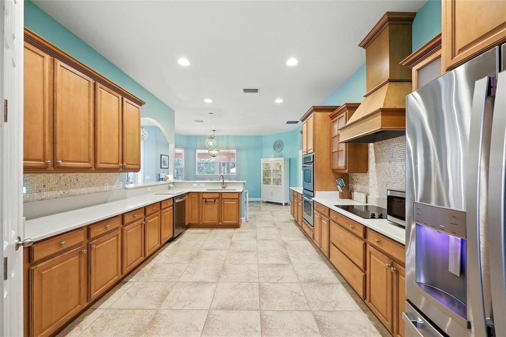 Interior, Kitchen, Pendant Lights, Recessed Lighting, Stainless Steel Appliances