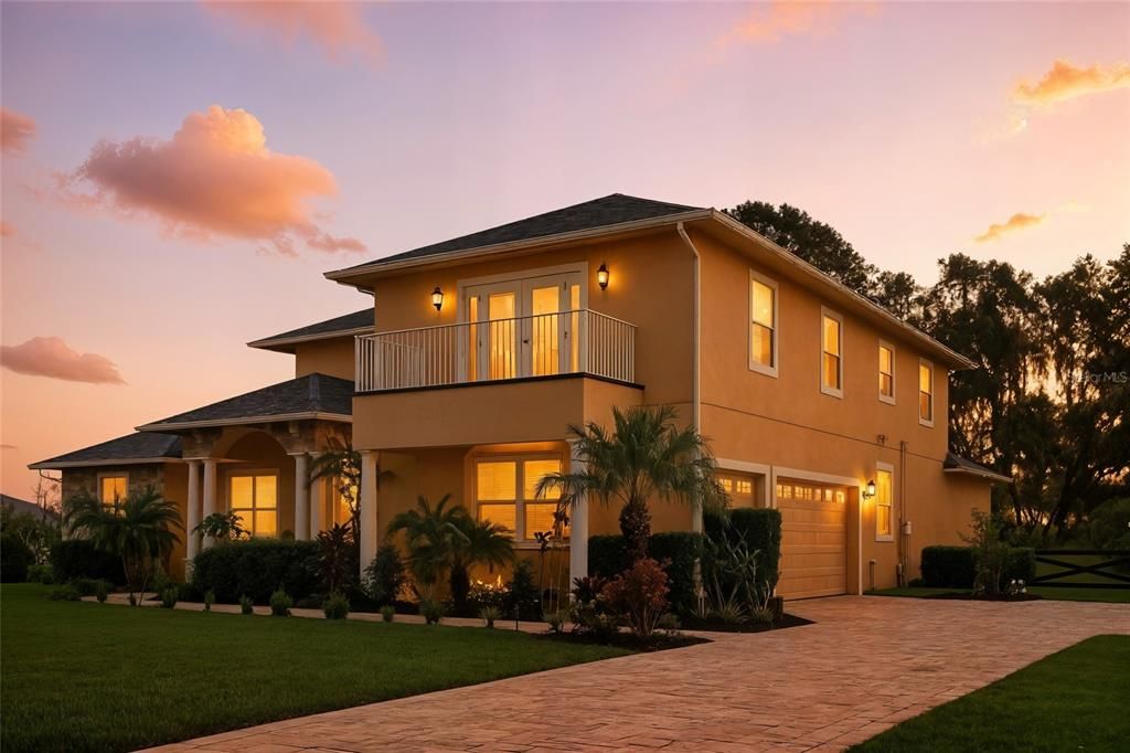 Attached, Exterior, Facade, Modern