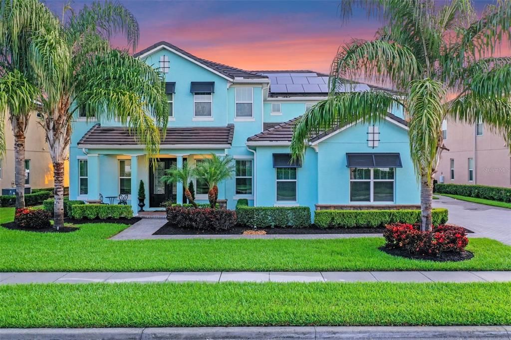 Exterior, Facade, Solar Panels, Mediterranean