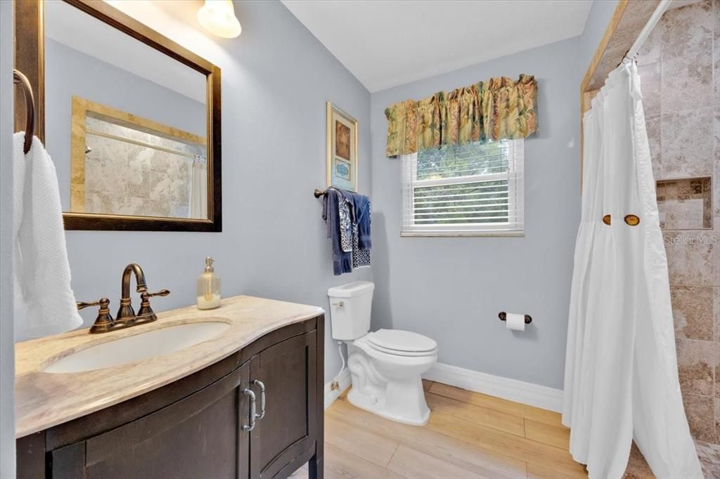 Bathroom, Interior, Wood Texture Flooring