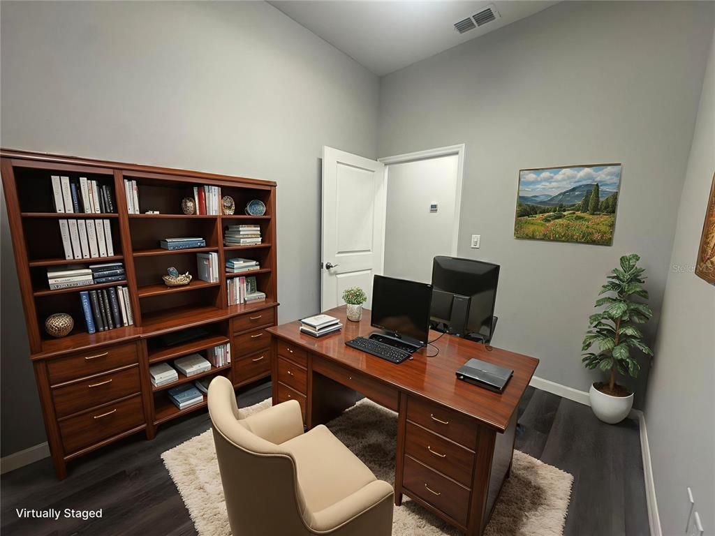 Home Office, Interior, Wood Texture Flooring