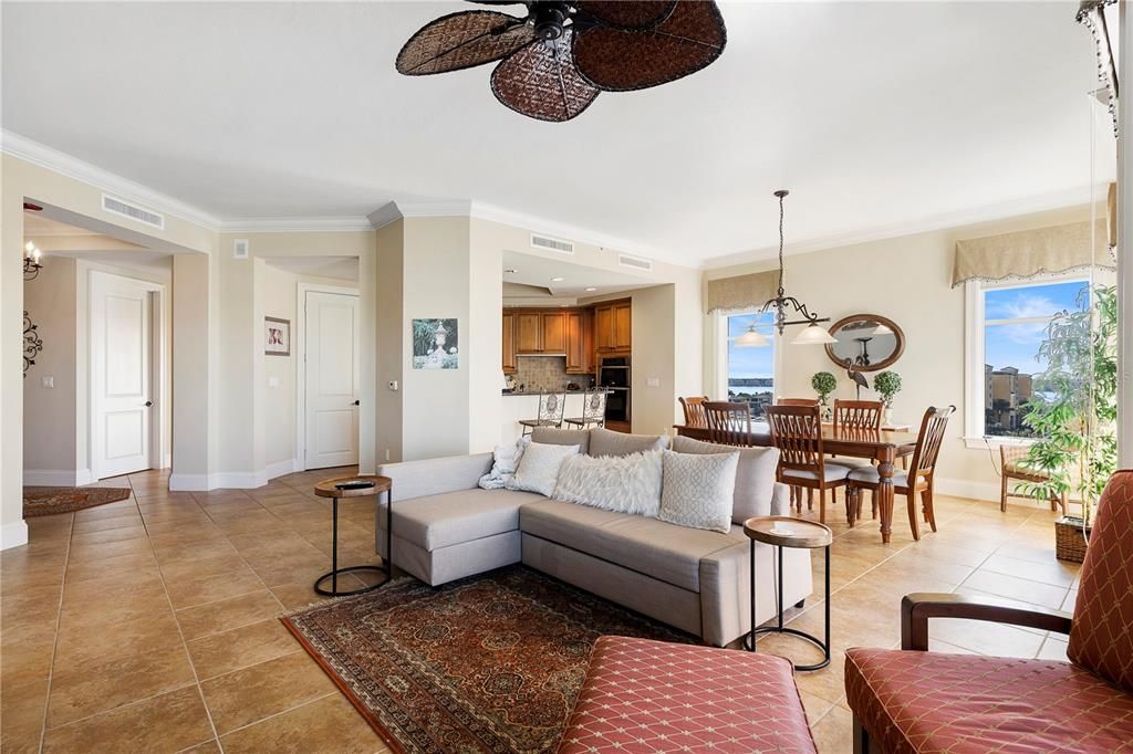 Dining room, Interior, Kitchen, Living room, Pendant Lights