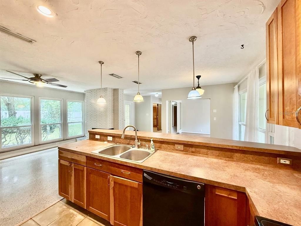 Interior, Kitchen, Pendant Lights, Recessed Lighting