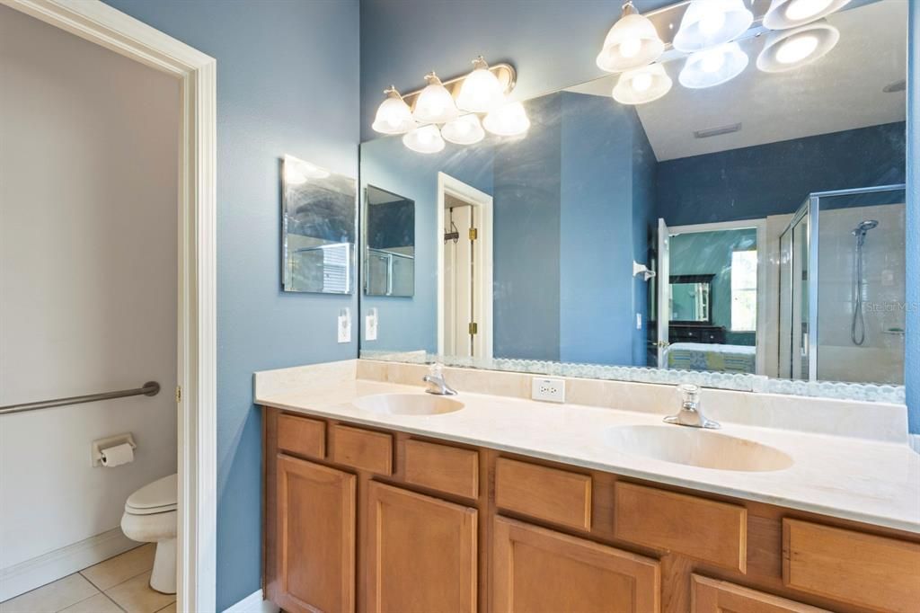 Bathroom, Dual Sink Vanities, Glass Shower, Interior