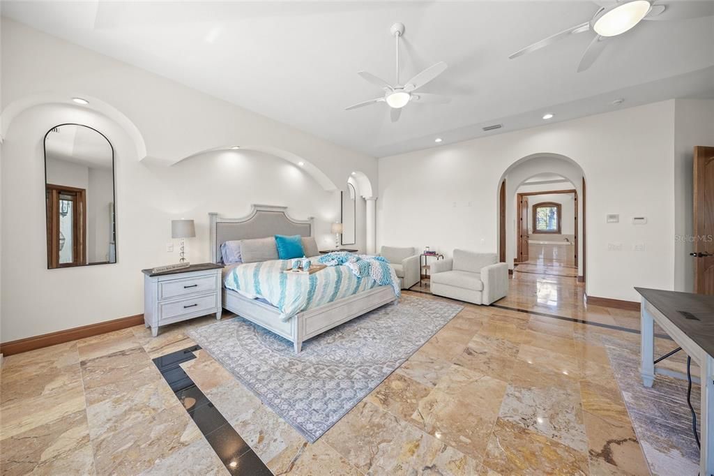 Bedroom, Interior, Recessed Lighting