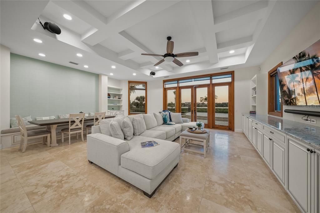 Dining room, Interior, Living room, Recessed Lighting