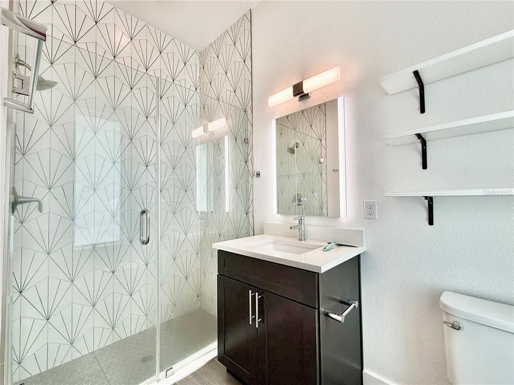 Bathroom, Glass Shower, Interior