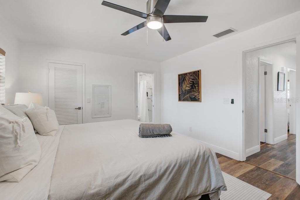 Bedroom, Interior, Wood Texture Flooring