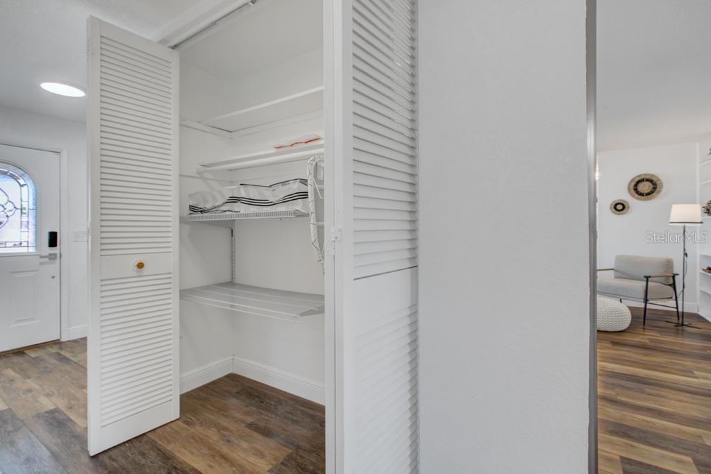 Interior, Recessed Lighting, Utility Closets, Wood Texture Flooring