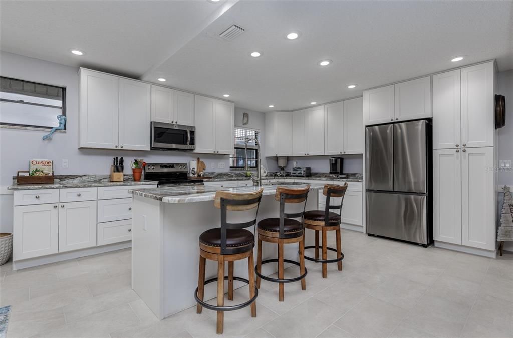 Interior, Kitchen, Recessed Lighting, Stainless Steel Appliances
