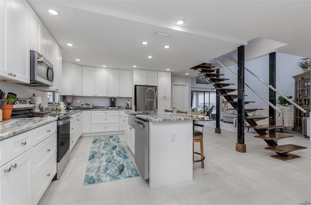 Interior, Kitchen, Recessed Lighting, Stainless Steel Appliances