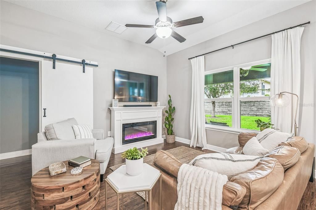 Fireplace, Interior, Living room, Wood Texture Flooring