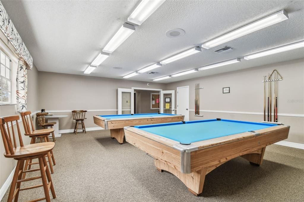Billiard Table, Game Room, Interior