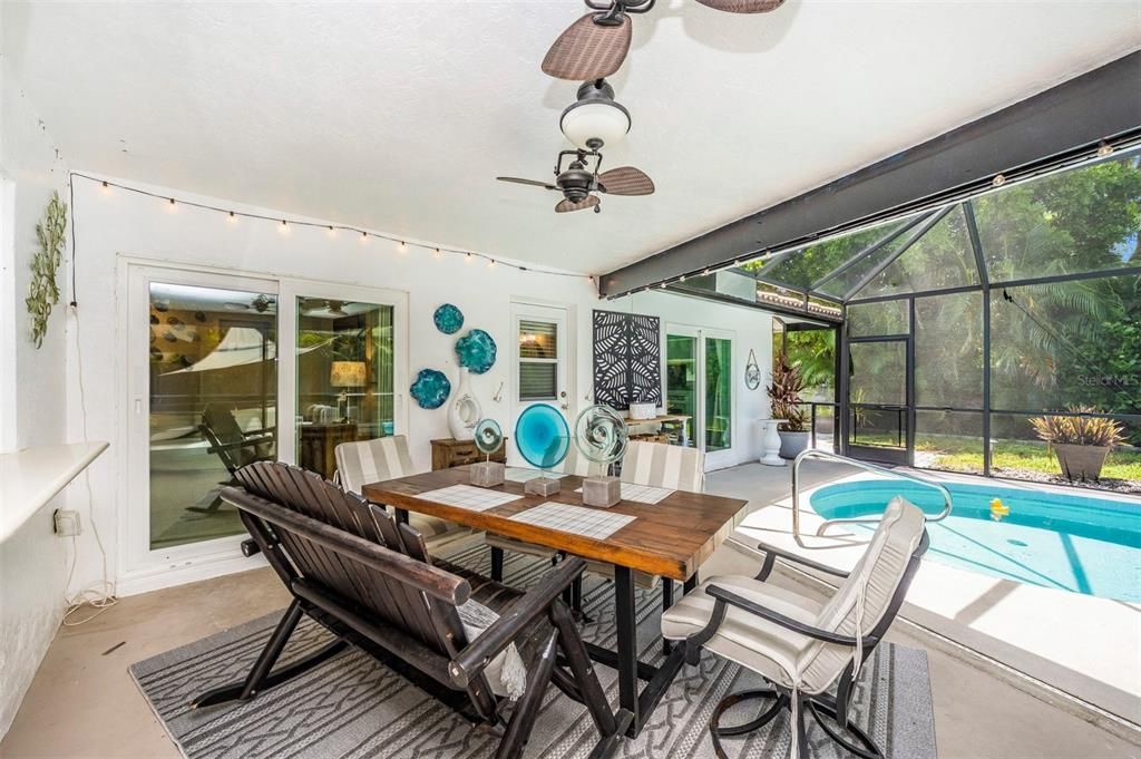Dining room, Glass Ceilings, Interior, Pool, Sun Room