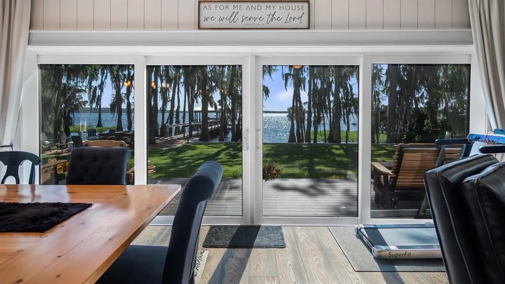Interior, Sun Room, Water, Wood Texture Flooring