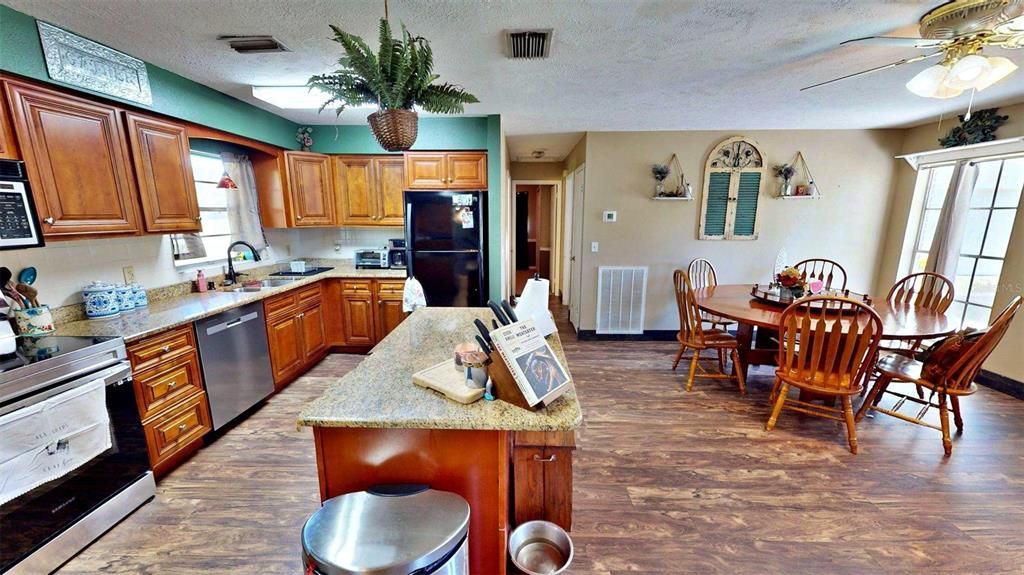 Dining room, Interior, Kitchen, Wood Texture Flooring