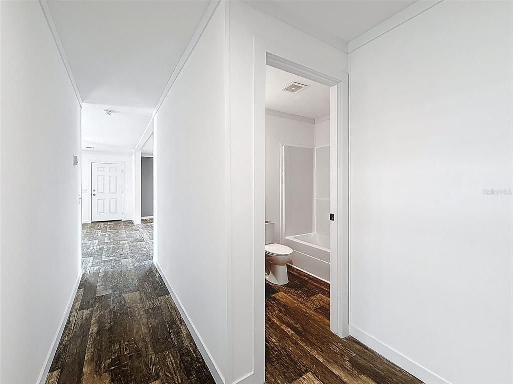 Bathroom, Interior, Wood Texture Flooring