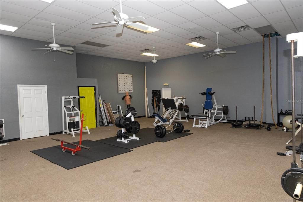 Fitness Equipment, Interior, Recessed Lighting