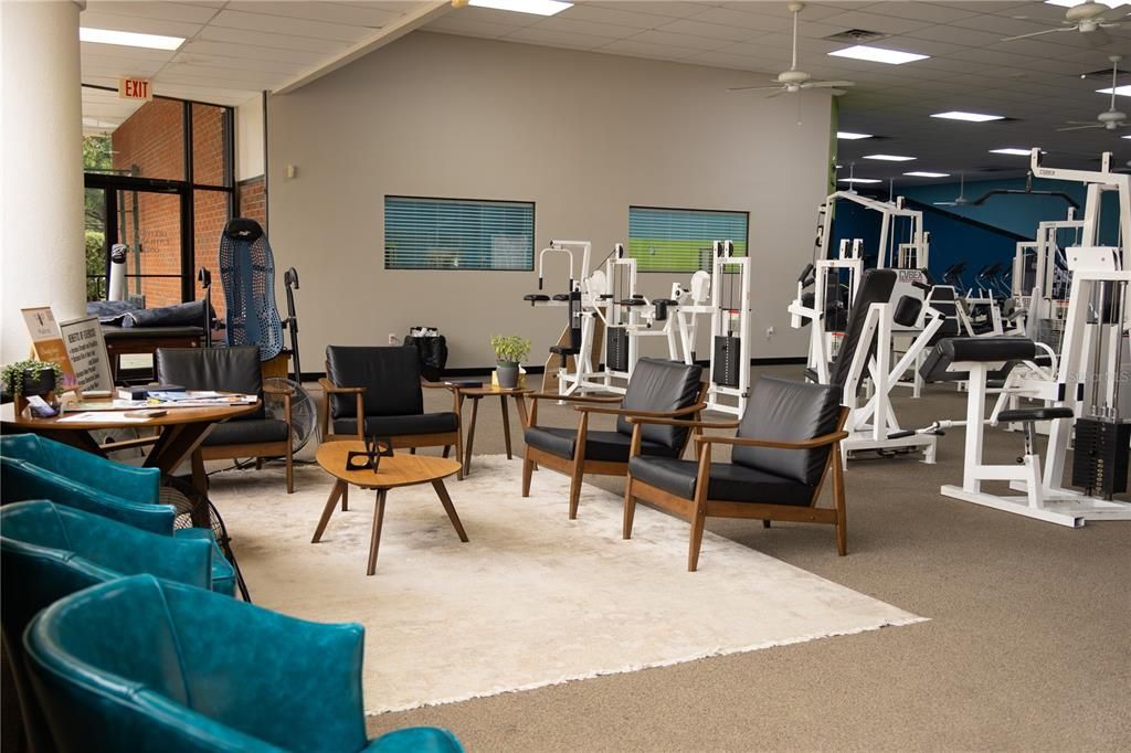 Fitness Equipment, Gym, Interior, Recessed Lighting