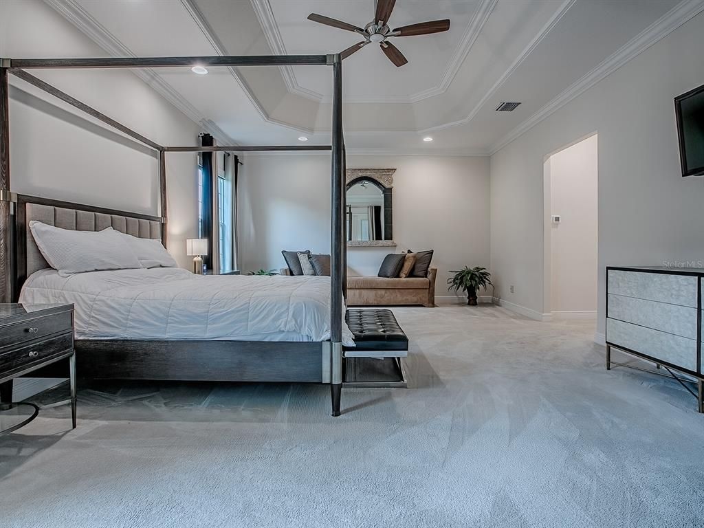 Bedroom, Interior, Recessed Lighting