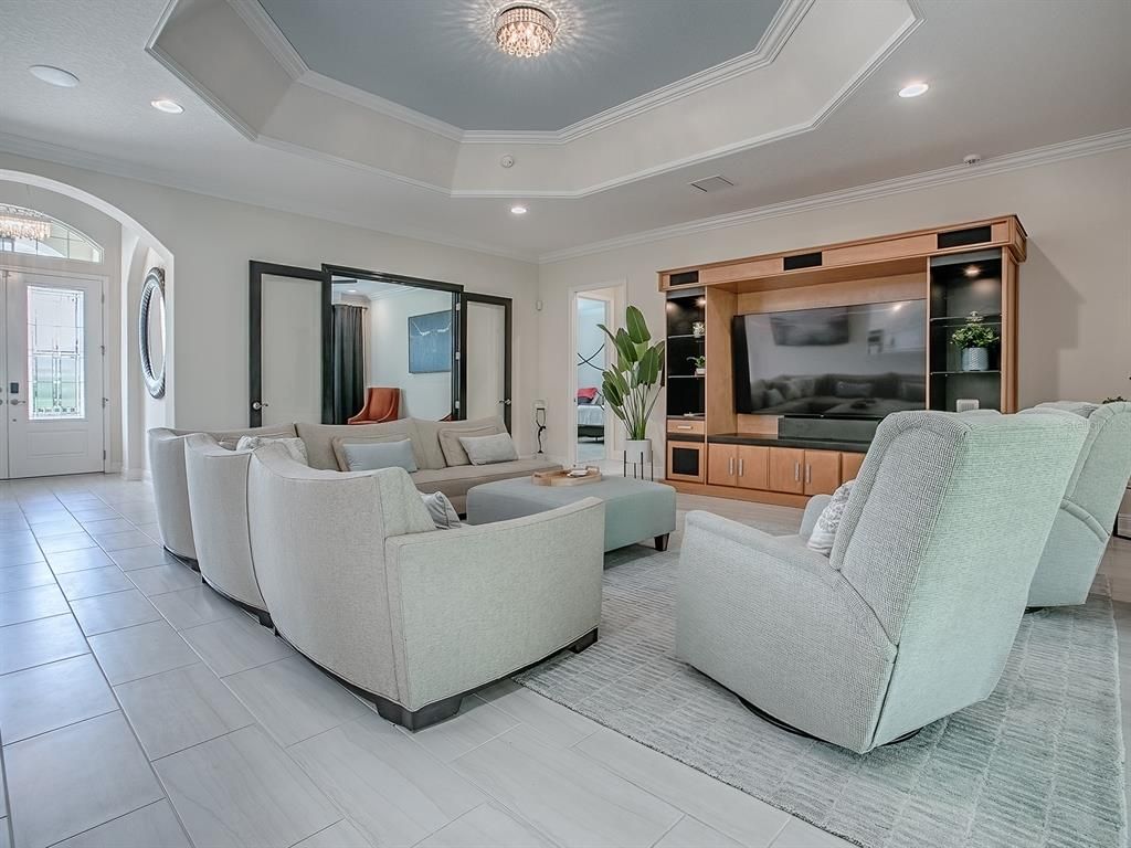 Interior, Living room, Recessed Lighting