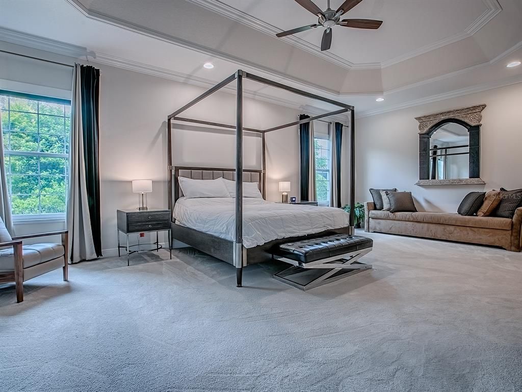 Bedroom, Interior, Recessed Lighting