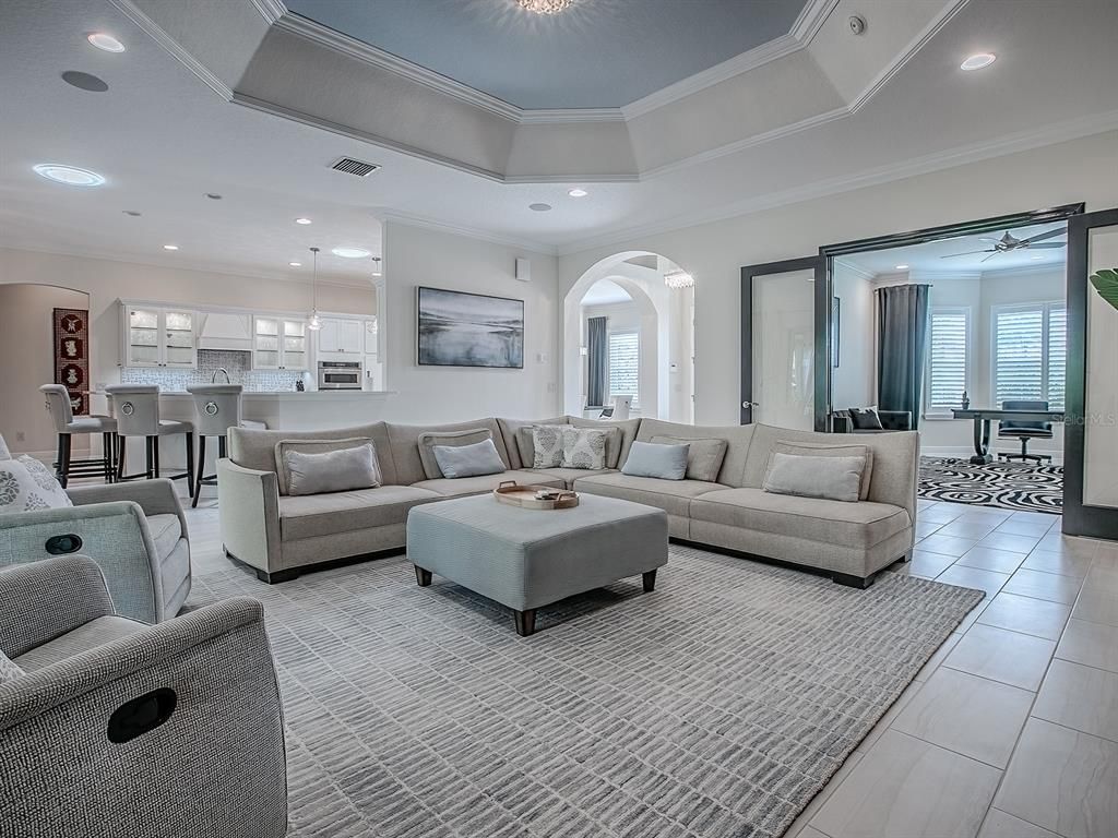 Dining room, Interior, Kitchen, Living room, Pendant Lights, Recessed Lighting