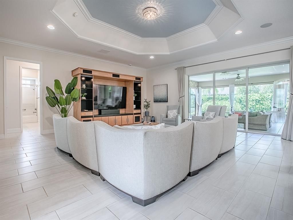 Interior, Living room, Recessed Lighting