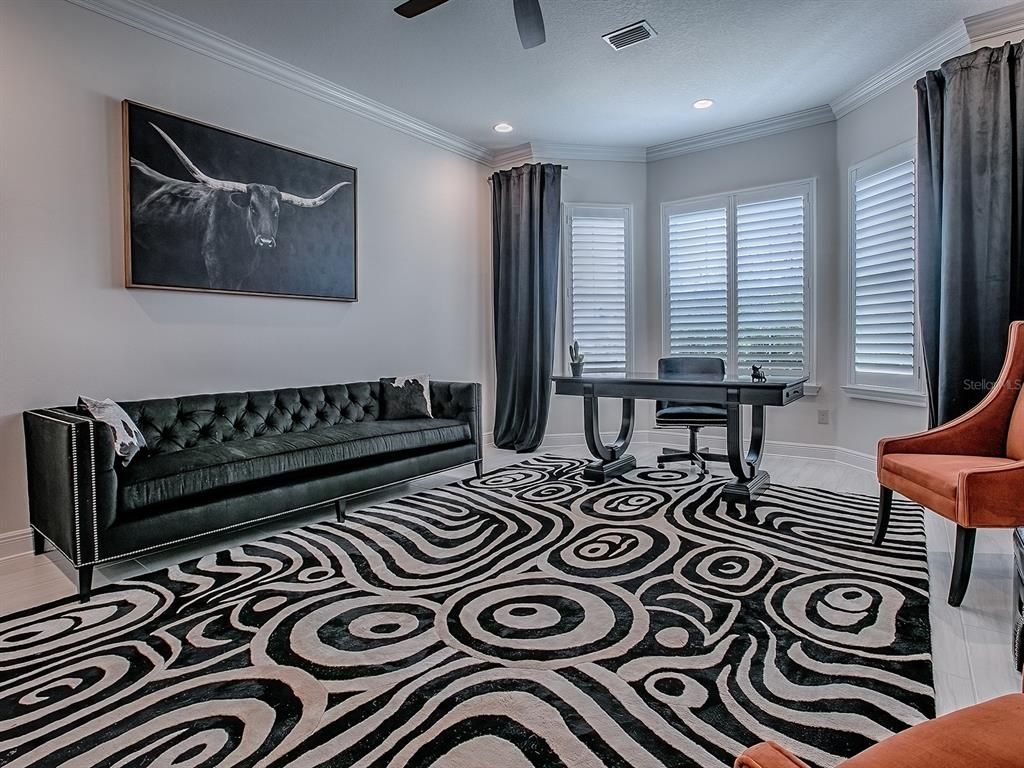 Home Office, Interior, Recessed Lighting
