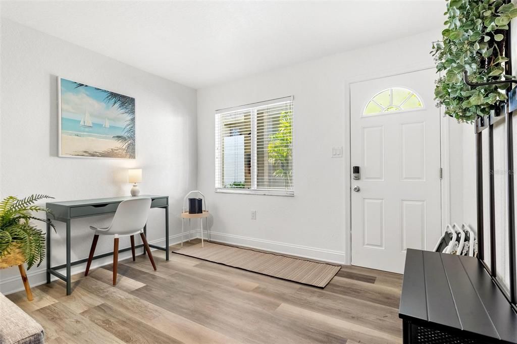 Home Office, Interior, Wood Texture Flooring
