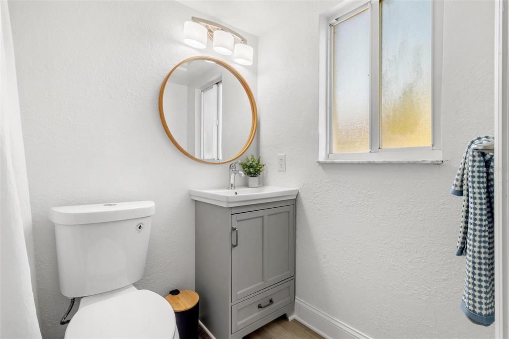 Bathroom, Interior, Wood Texture Flooring