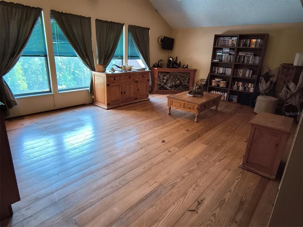 Fireplace, Interior, Wood Texture Flooring