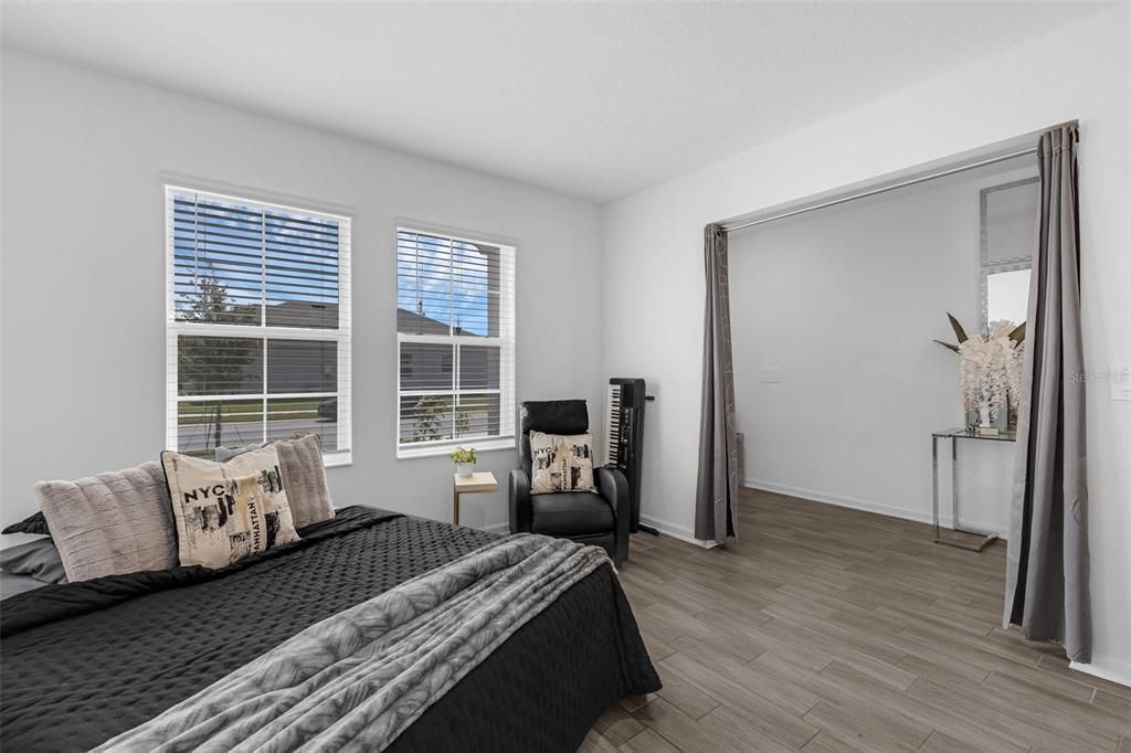 Bedroom, Interior, Wood Texture Flooring