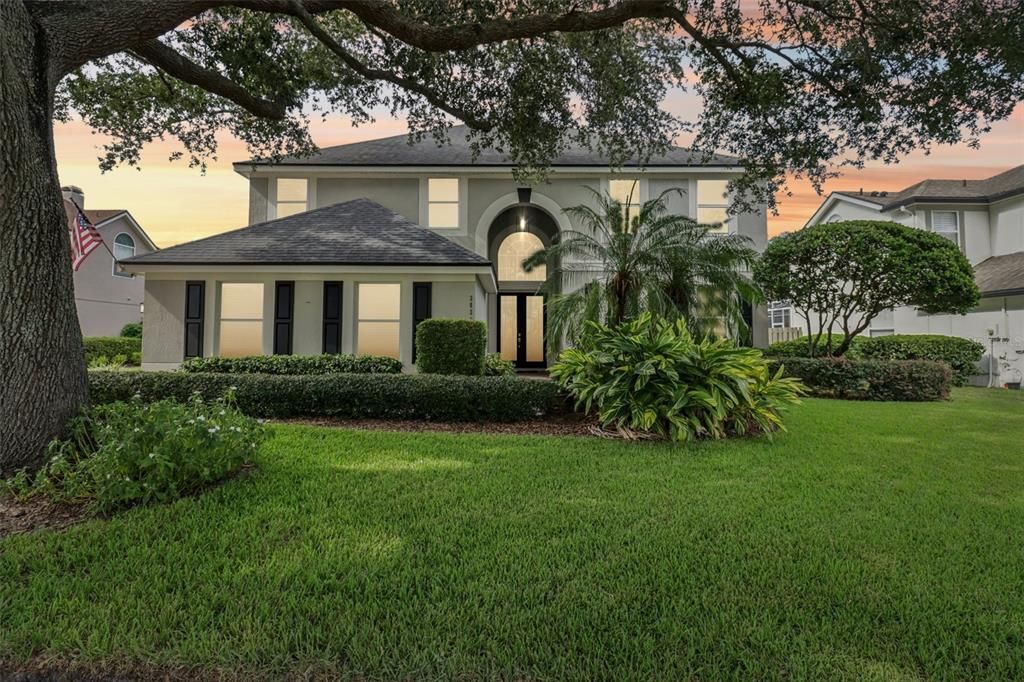 Backyard, Exterior, Facade, Mediterranean