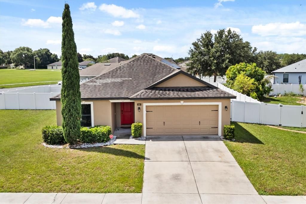 Attached, Backyard, Exterior, Facade, Ranch