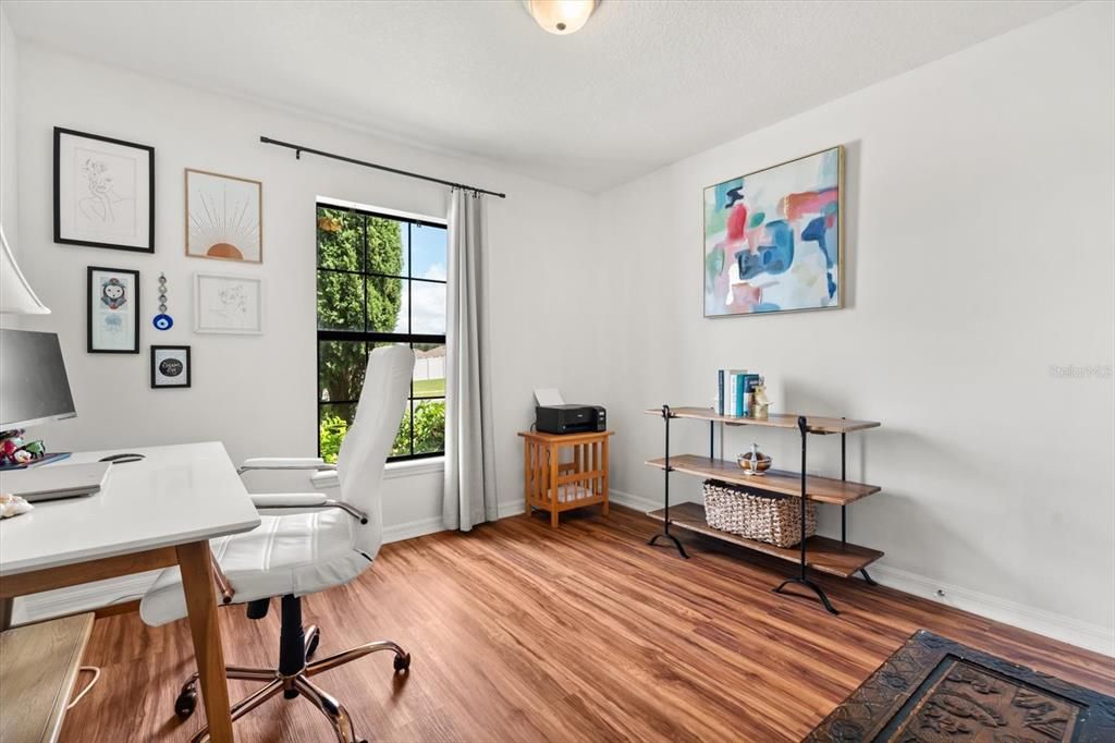 Home Office, Interior, Wood Texture Flooring