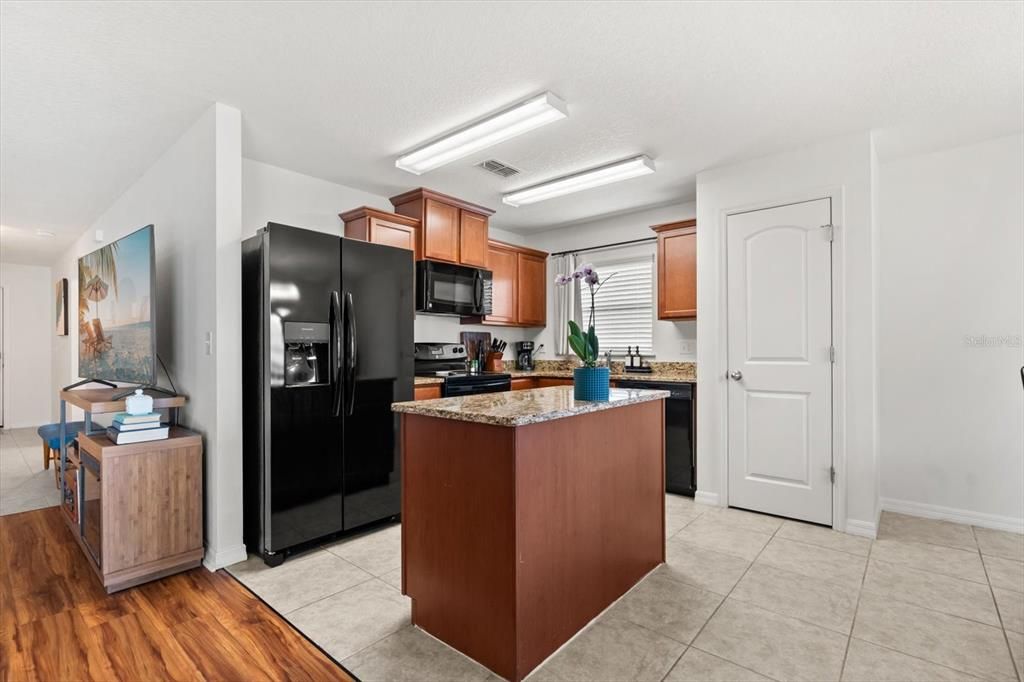 Interior, Kitchen, Wood Texture Flooring