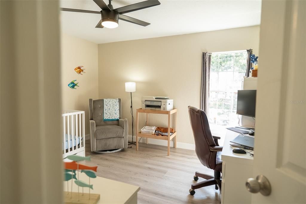 Home Office, Interior, Wood Texture Flooring