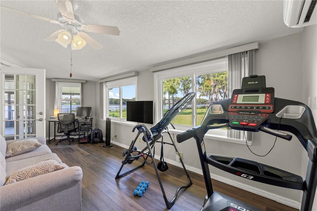 Fitness Equipment, Interior, Wood Texture Flooring